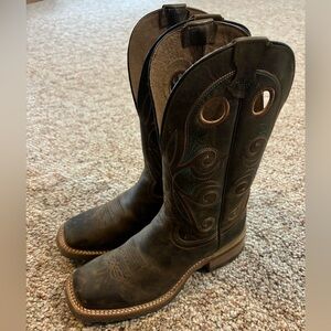 Women’s Cowboy Boots - Double H Women’s Grace 12” Wide Square Toe Roper Boots